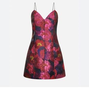 Alice and Olivia Taylor floral minidress